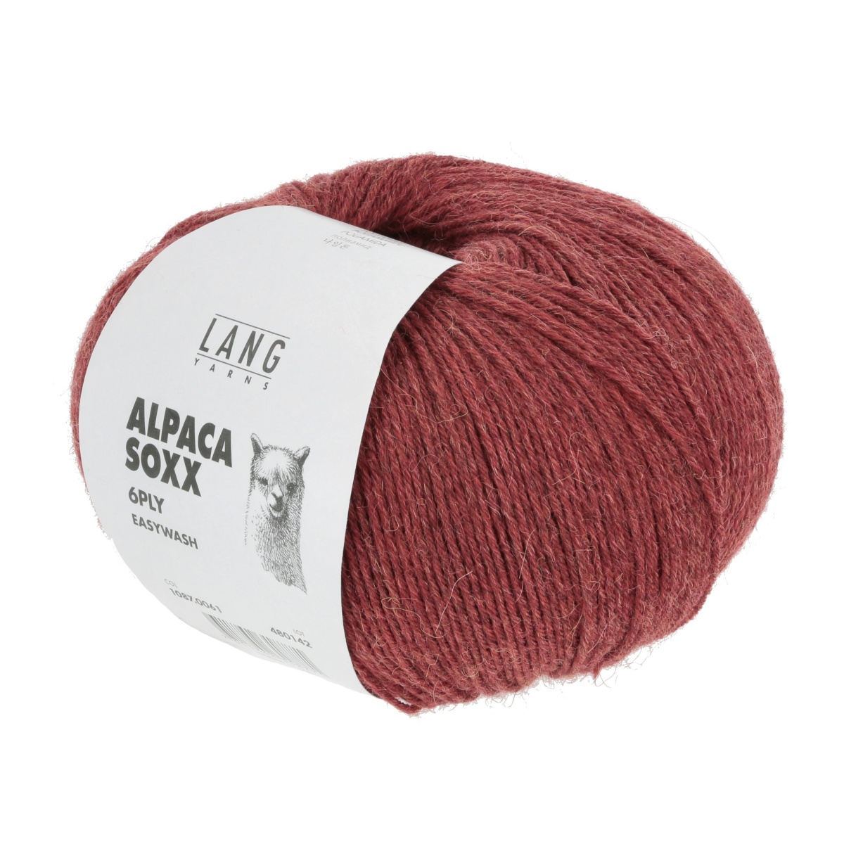 Lang Yarns Alpaca Soxx Fach Rot Melange Lanade