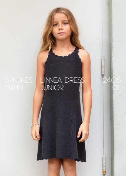 Sandnes-Set, „Linnea Dress Junior“, Sandnes Tynn Line, 12 Jahre