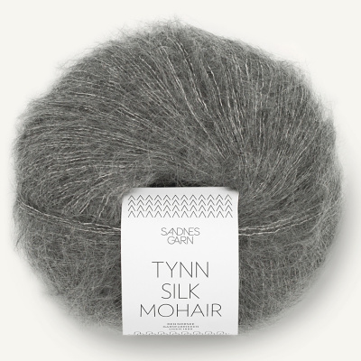 Sandnes Tynn Silk Mohair, 1053, Dunkelgrau Meliert