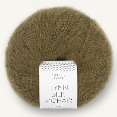 Sandnes Tynn Silk Mohair, 9873, Dunkeloliv