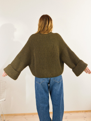 Sandnes-Set, „Penny Cardigan“, Sandnes Tynn Peer Gynt und Tynn Silk Mohair L