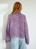 Sandnes-Set, „Noa Sweater“, Sandnes Ballerina Chunky Mohair und Børstet Alpakka XS oder S