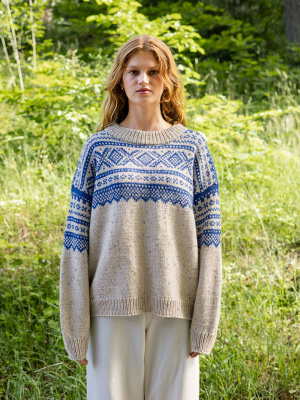 Sandnes-Set, „Marius Damen Sweater“, Sandnes Peer Gynt XL