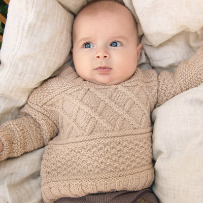 Sandnes-Set, &bdquo;Guernsey Sweater Baby&ldquo;,...