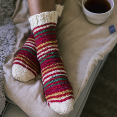 Novita-Set, &bdquo;Christmas Twist Socken&ldquo;...