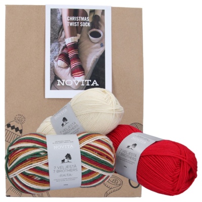 Novita-Set, &bdquo;Christmas Twist Socken...