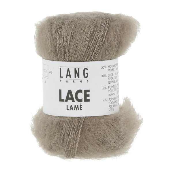 Lang Yarns Lace Lamé, 0039, Camel