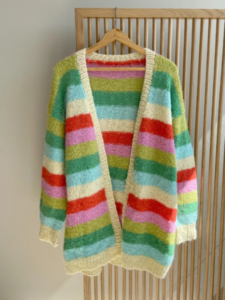 Sandnes-Set, „Palette Cardigan“, Sandnes Børstet Alpakka, XS/S oder M