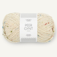 Sandnes Peer Gynt, 1044, Natur Tuttifrutti Tweed