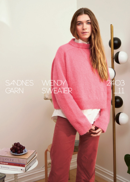 Sandnes-Set, „Wendy Sweater“, Sandnes Sunday und Tynn Silk Mohair, S